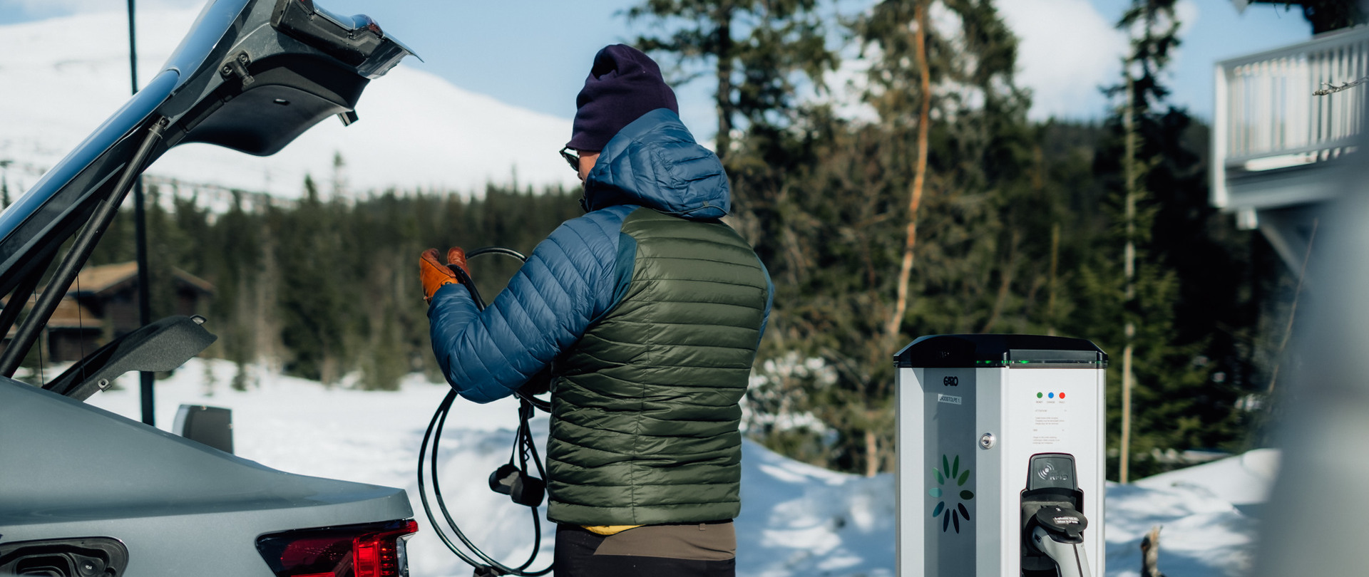 Electric car charging in public environments