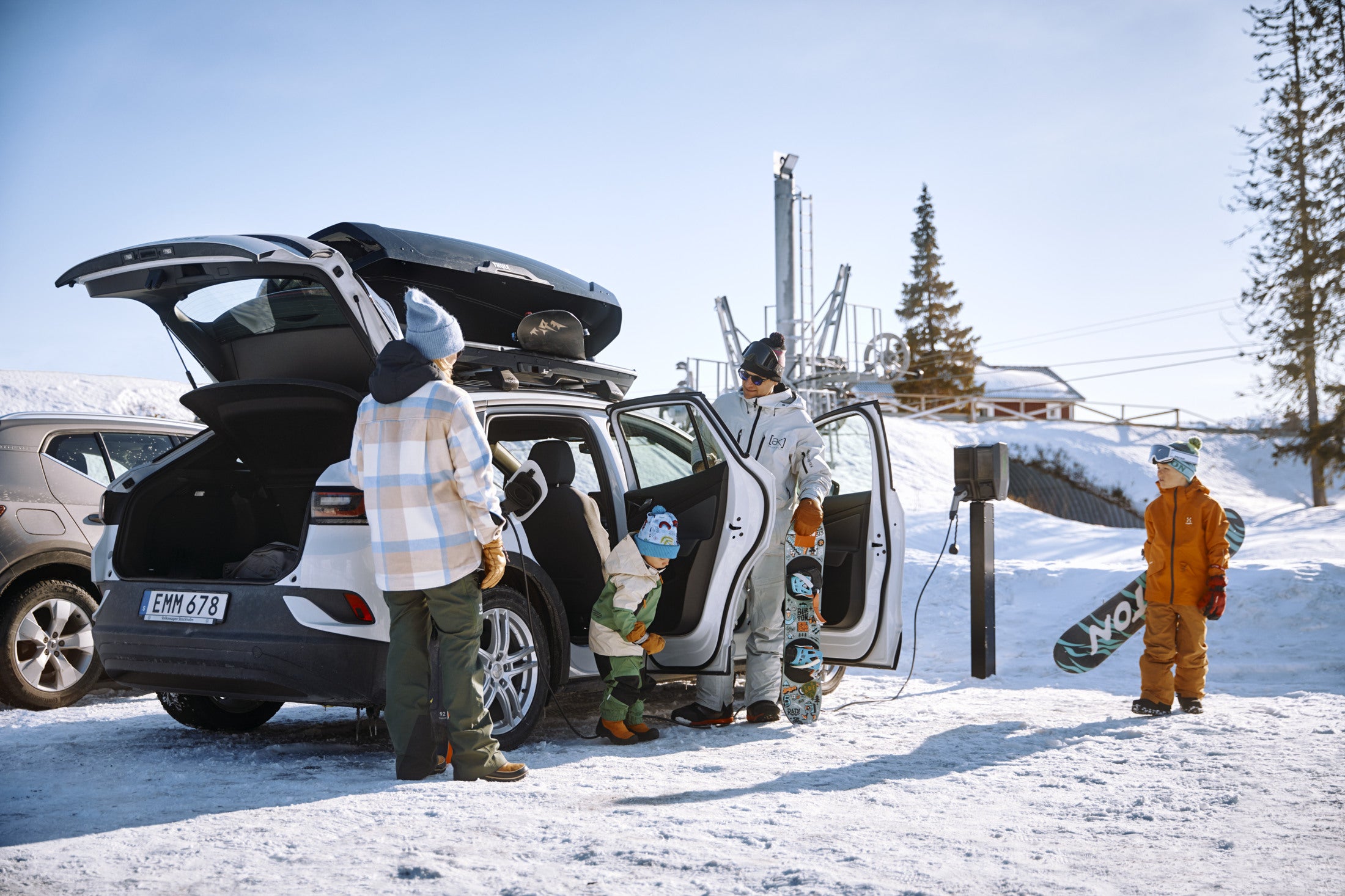 Electric car charging in public environments